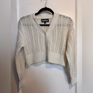KATIE J. ERICA CARDIGAN - WINTER WHITE Size M